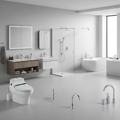 Set smart toilets โ 8mm self-cleaning scratch-resistant tempered glass
