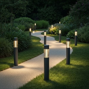 Solar-powered garden light