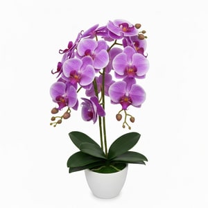 5-stem artificial phalaenopsis orchid