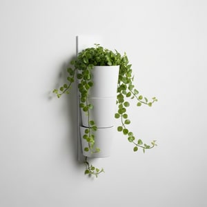 Vertical wall-hanging planter