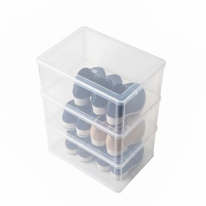Clear shoe storage box