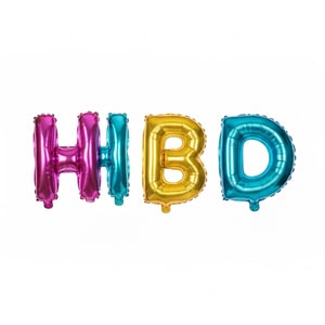 Happy Birthday balloon set