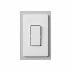 White 1-gang 1-way switch