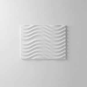 Wave-pattern 3D PU art panel