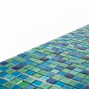 Glass mosaic for pools