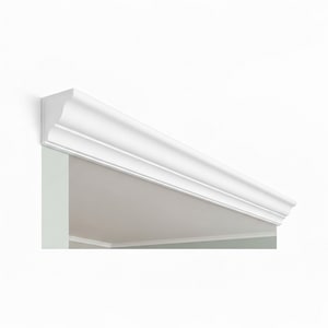 100mm white PS molding