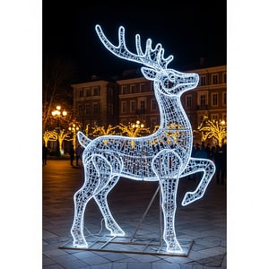 Christmas reindeer motif light