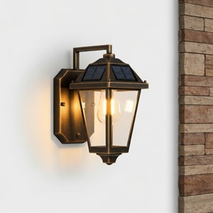 6W vintage solar wall light