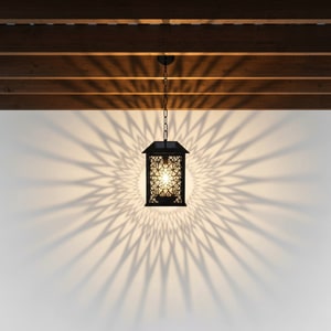 Hanging solar lantern