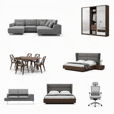 Model kitchen cabinets โ flat-pack packaging, assembly in under 30 minutes