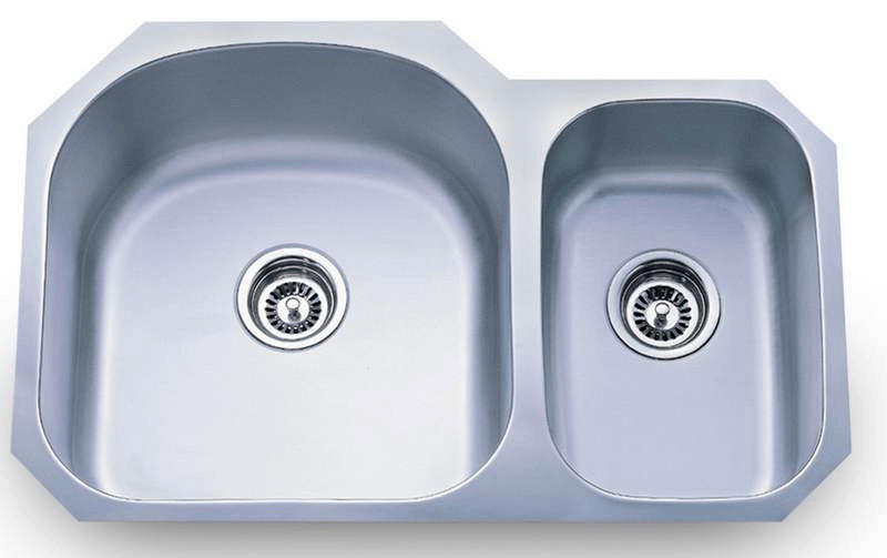 Dongyuan 807L 304 Stainless Steel Double-Bowl Undermount Kitchen Sink