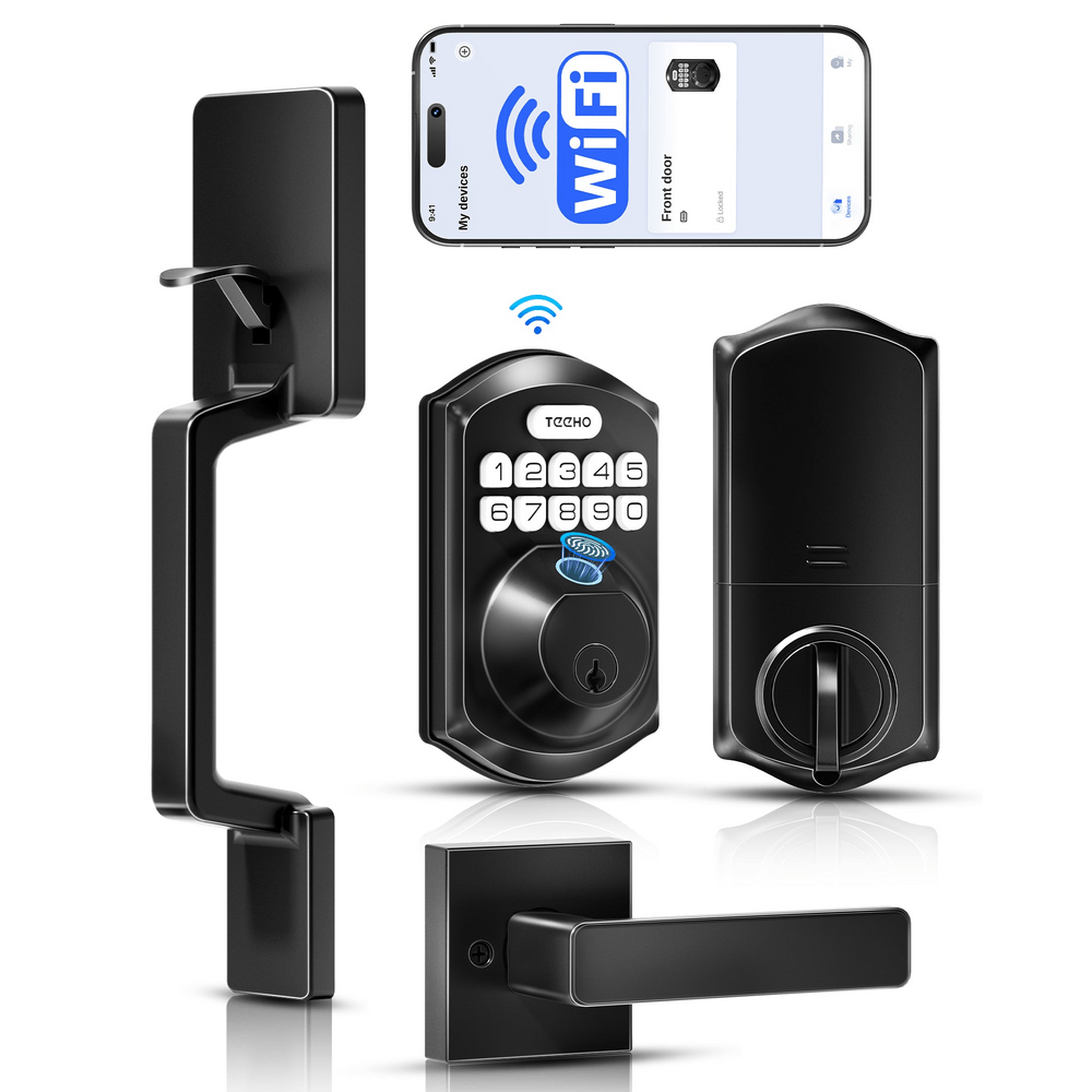 TEEHO TE012W-H WiFi Smart Keyless Entry Door Lock with Handle