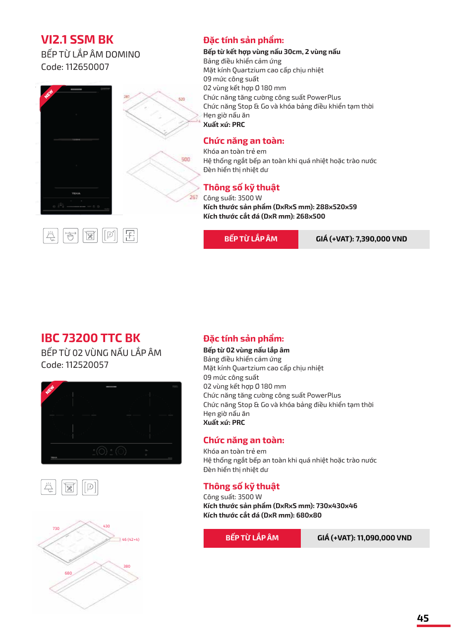 Teka Built-in Induction Hob IBC 73200 TTC BK