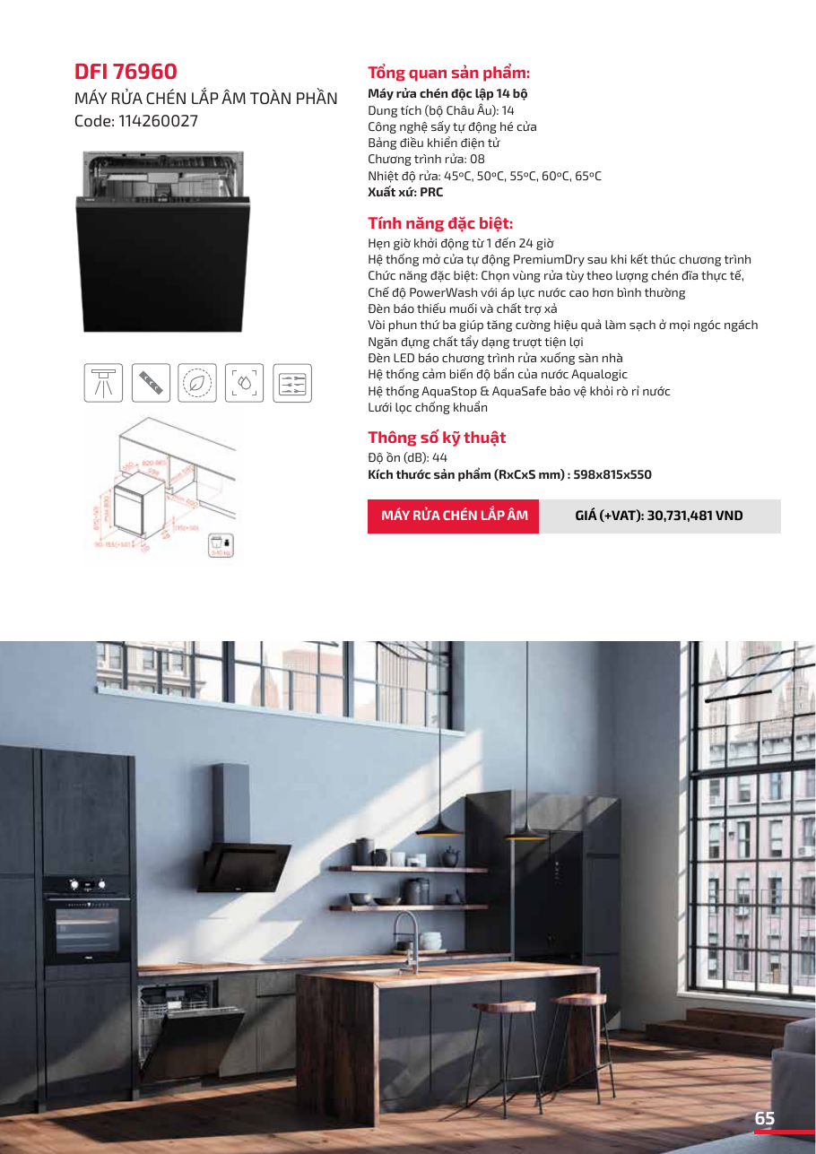 Teka Fully Integrated Dishwasher DFI 76960